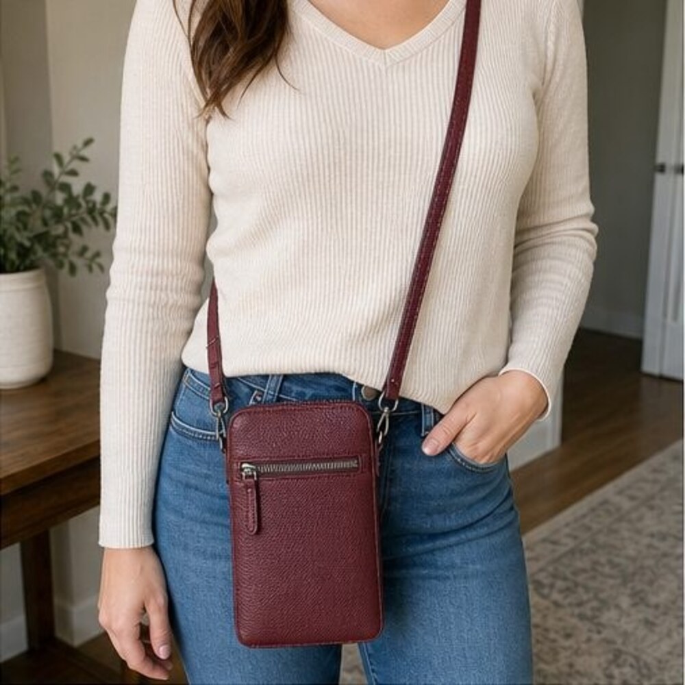 Blush Canvas Crossbody Bag - Picture 2 of 6